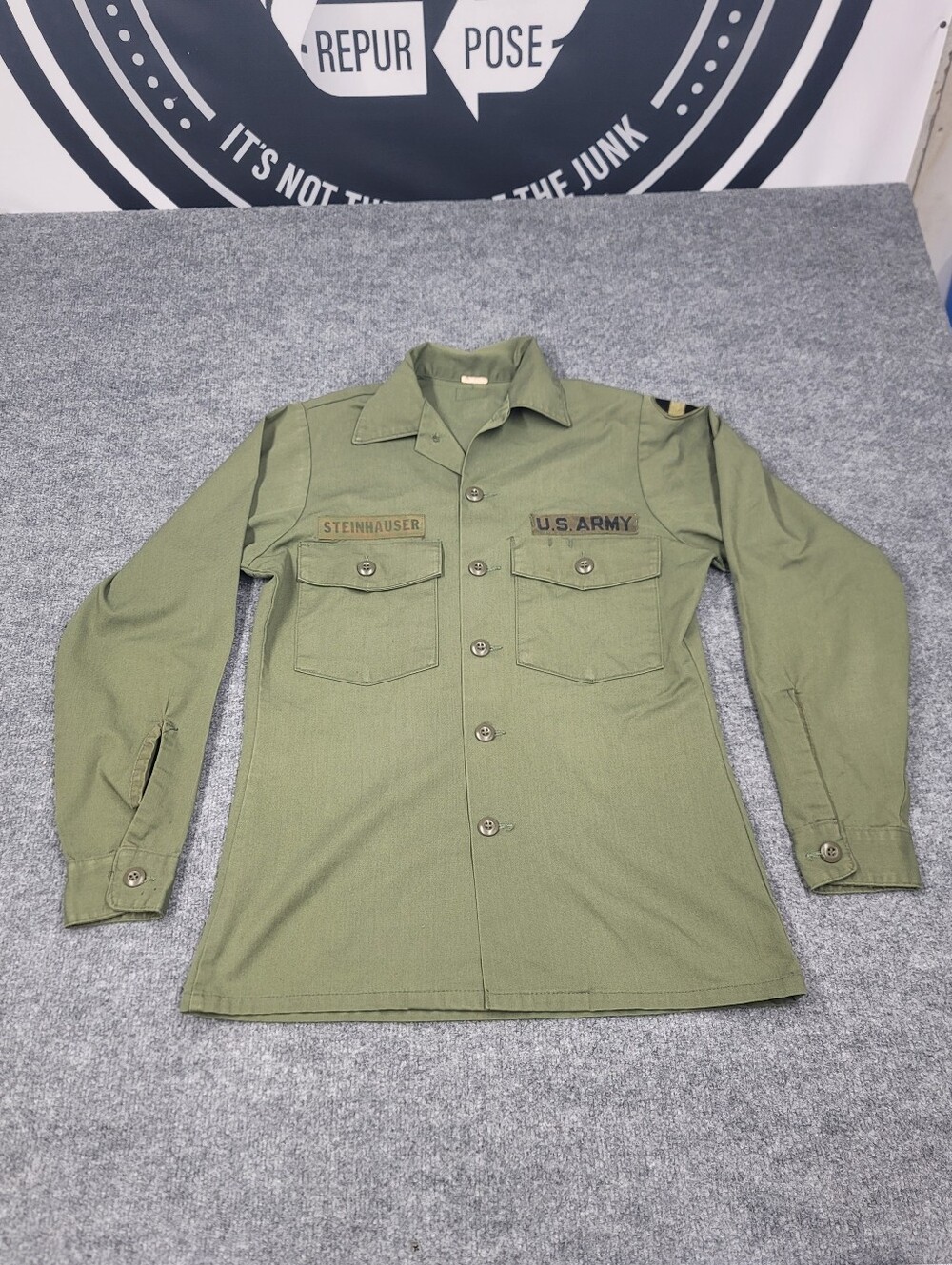 Vintg U.S. Army Utility Fatigue Vietnam Era "Steinhauser" FORSCOM Ground Forces